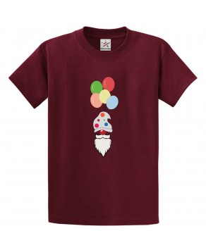 Santa Clown Unisex Classic Kids and Adults T-Shirt For Christmas